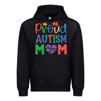 Black Proud Autism Mom Urban Hoodie - CowhideDigitalArt