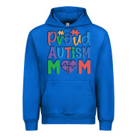 Cobalt Proud Autism Mom Urban Hoodie - CowhideDigitalArt