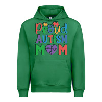 Emerald Proud Autism Mom Urban Hoodie - CowhideDigitalArt