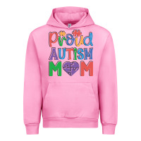 Fuchsia Pink Proud Autism Mom Urban Hoodie - CowhideDigitalArt