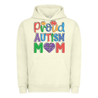Pigment Pistachio Proud Autism Mom Urban Hoodie - CowhideDigitalArt