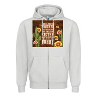 Dove Grey i am a proud brother Zipper Hoodie - TumblerDesignByShophia