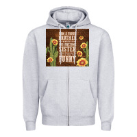 Heather Grey i am a proud brother Zipper Hoodie - TumblerDesignByShophia