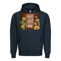 Navy i am a proud brother Zipper Hoodie - TumblerDesignByShophia
