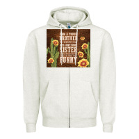 Oatmeal Heather i am a proud brother Zipper Hoodie - TumblerDesignByShophia