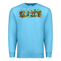 Ocean Blue St. Patrick's Western lucky and shamrocks Premium Sweatshirt - OliviaCreatesArt