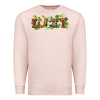 Pale Pink St. Patrick's Western lucky and shamrocks Premium Sweatshirt - OliviaCreatesArt