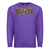 Purple St. Patrick's Western lucky and shamrocks Premium Sweatshirt - OliviaCreatesArt