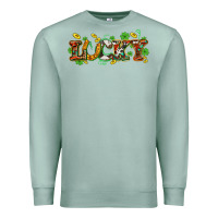 Seafoam St. Patrick's Western lucky and shamrocks Premium Sweatshirt - OliviaCreatesArt