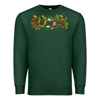 Sports Green St. Patrick's Western lucky and shamrocks Premium Sweatshirt - OliviaCreatesArt