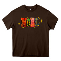 Chocolate Brown noel Heavy Core Tee - AdoDesignShop