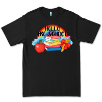 Black Hello Pre School Premium Tee - AdoDesignShop