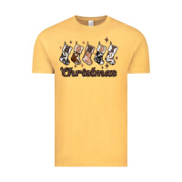 Vintage Mustard howdy christmas Vintage Tee - MaliasSmallBusiness