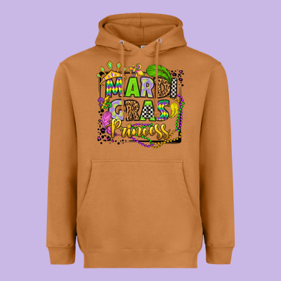 Mardi Gras Princess Heavyweight Hoodie Designed By Oliviacreatesart
