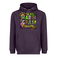 Plum mardi gras princess Heavyweight Hoodie - OliviaCreatesArt