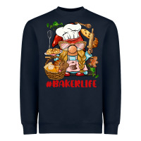 Navy baker life gnome Heavyweight Sweatshirt - BarkalooDesign