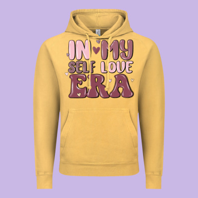 In My Self Love Era Vintage Hoodie Designed By Maliassmallbusiness
