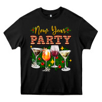 Black new year party christmas coctail Heavy Core Tee - AdoDesignShop