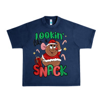 Navy lookin' like a snack christmas character Urban Heavy Tee - MaliasSmallBusiness