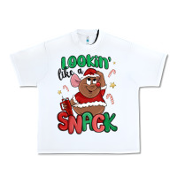 White lookin' like a snack christmas character Urban Heavy Tee - MaliasSmallBusiness