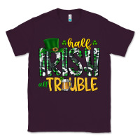 Plum Half Irish All Trouble Classic Tee - CowhideDigitalArt