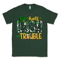 Sports Green Half Irish All Trouble Classic Tee - CowhideDigitalArt