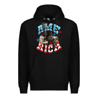 Black American Eagle Premium Hoodie - HowdyJamesFarm