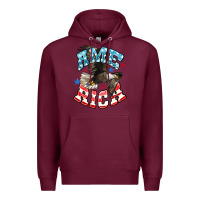 Burgundy American Eagle Premium Hoodie - HowdyJamesFarm