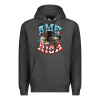 Charcoal Heather American Eagle Premium Hoodie - HowdyJamesFarm
