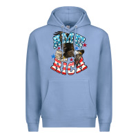 Colony Blue American Eagle Premium Hoodie - HowdyJamesFarm