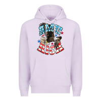Lilac American Eagle Premium Hoodie - HowdyJamesFarm
