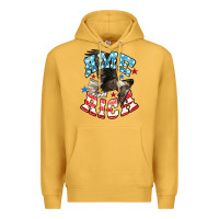 Mustard American Eagle Premium Hoodie - HowdyJamesFarm
