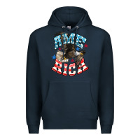 Navy American Eagle Premium Hoodie - HowdyJamesFarm