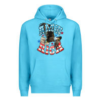 Ocean Blue American Eagle Premium Hoodie - HowdyJamesFarm