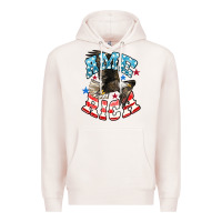Pale Pink American Eagle Premium Hoodie - HowdyJamesFarm