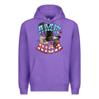 Purple American Eagle Premium Hoodie - HowdyJamesFarm