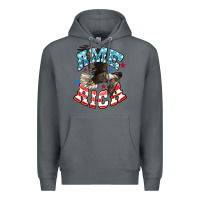 Rock American Eagle Premium Hoodie - HowdyJamesFarm