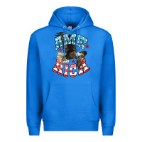 True Royal American Eagle Premium Hoodie - HowdyJamesFarm