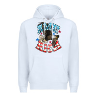 White American Eagle Premium Hoodie - HowdyJamesFarm