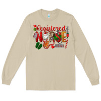 Mushroom Registered Nurse Christmas Long Sleeve Tee - LillyAllenDesigns