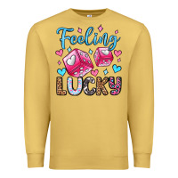 Antique Gold feeling lucky valentine's day olivia Premium Sweatshirt - OliviaCreatesArt