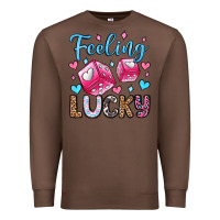 Chestnut feeling lucky valentine's day olivia Premium Sweatshirt - OliviaCreatesArt