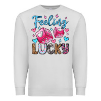 Dove Grey feeling lucky valentine's day olivia Premium Sweatshirt - OliviaCreatesArt