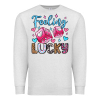 Oatmeal Heather feeling lucky valentine's day olivia Premium Sweatshirt - OliviaCreatesArt