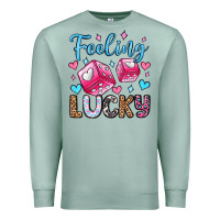 Seafoam feeling lucky valentine's day olivia Premium Sweatshirt - OliviaCreatesArt
