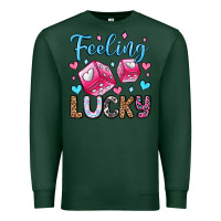 Sports Green feeling lucky valentine's day olivia Premium Sweatshirt - OliviaCreatesArt