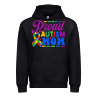 Black Proud Autism Mom Urban Hoodie - CowhideDigitalArt