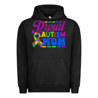 Pigment Black Proud Autism Mom Urban Hoodie - CowhideDigitalArt