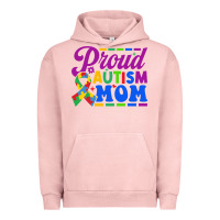 Pigment Salmon Proud Autism Mom Urban Hoodie - CowhideDigitalArt