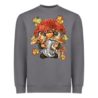 Storm mushroom gnome Heavyweight Sweatshirt - BarkalooDesign